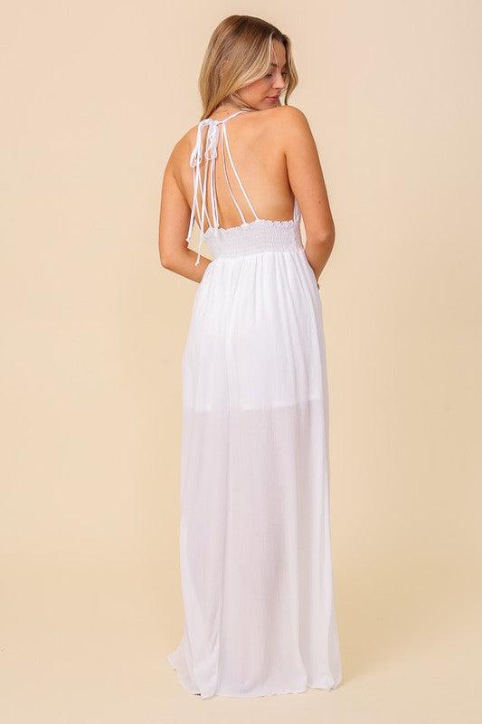 open back sleeveless maxi dress - RK Collections Boutique