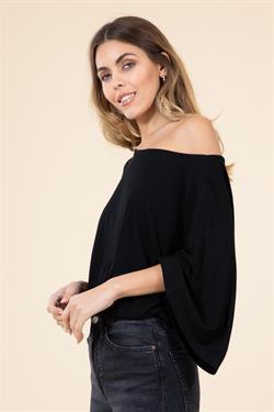 Wide Sleeve Oversized Off the Shoulder Bodysuit - RK Collections Boutique