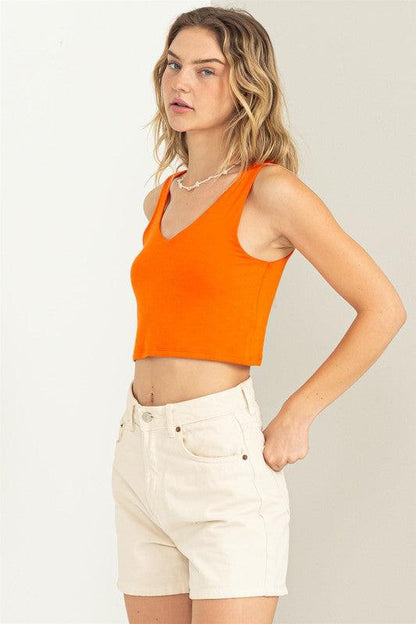 double layered crop tank - RK Collections Boutique
