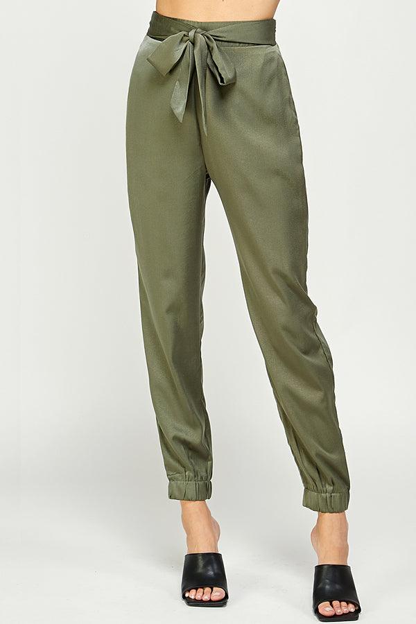 satin jogger pant - RK Collections Boutique