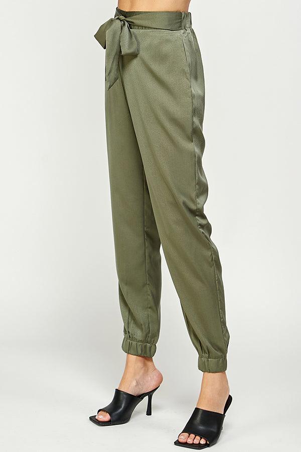 satin jogger pant - RK Collections Boutique