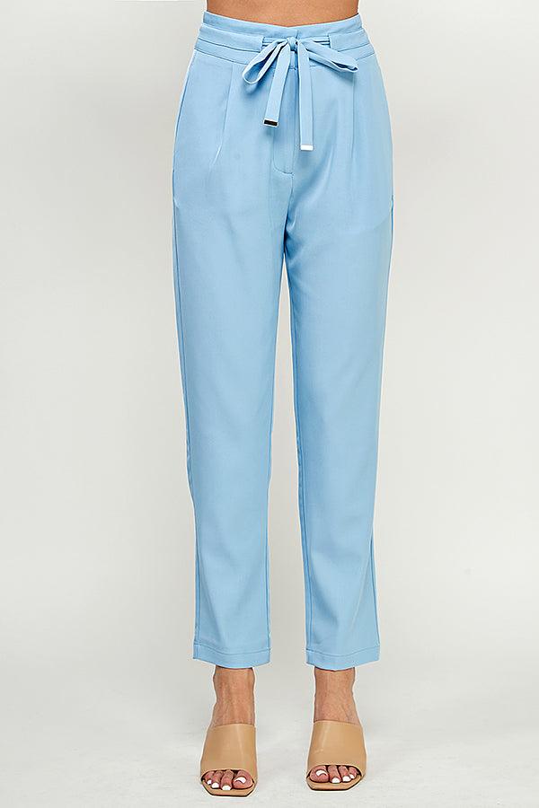 high waist tapered ankle pant - alomfejto