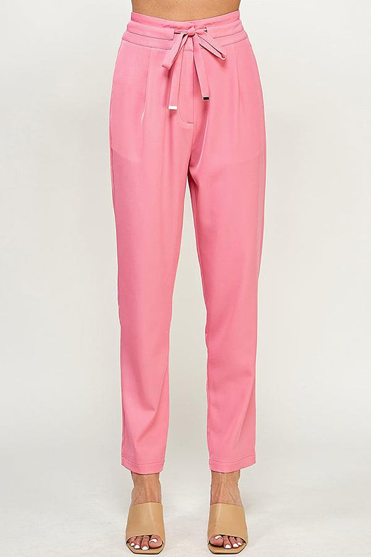 high waist tapered ankle pant - tarpiniangroup