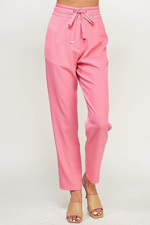 high waist tapered ankle pant