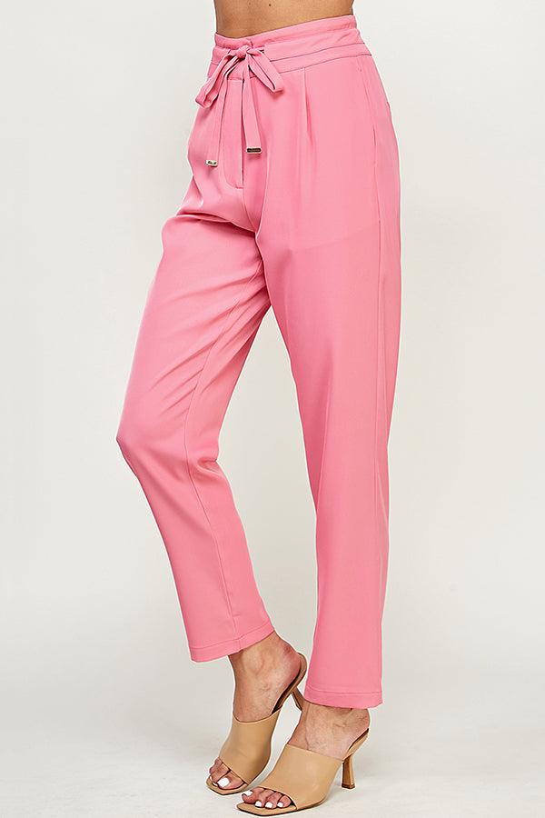 high waist tapered ankle pant