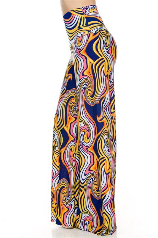 Printed High Waist Palazzo Pants - RK Collections Boutique