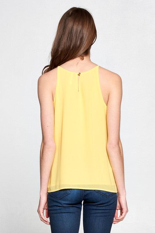 double layered chiffon tank - RK Collections Boutique