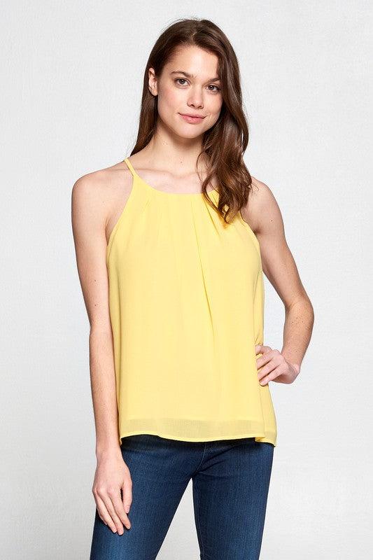 double layered chiffon tank - RK Collections Boutique