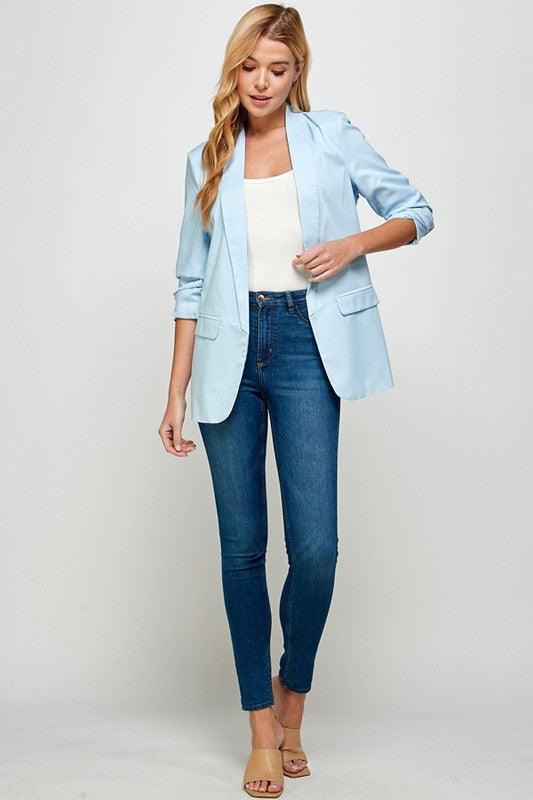 3/4 sleeve blazer - RK Collections Boutique
