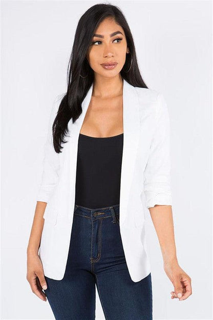 3/4 sleeve blazer - RK Collections Boutique