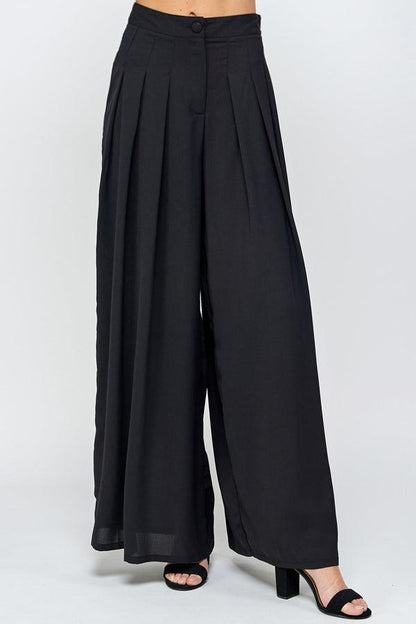 Pleated Maxi Pants - RK Collections Boutique