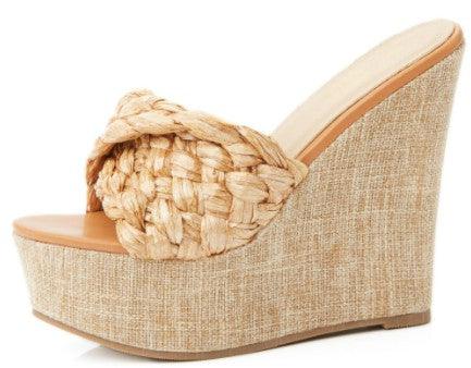 platform wedge high heel sandal - RK Collections Boutique