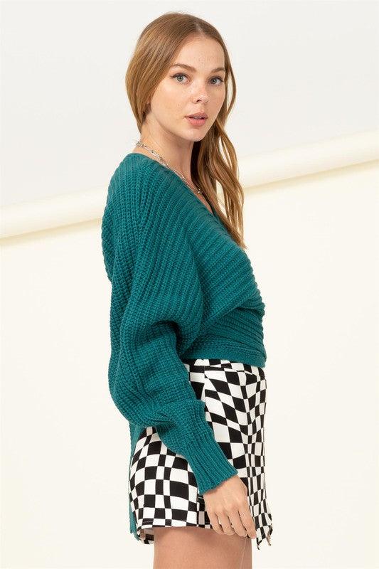 dolman wrap sweater - RK Collections Boutique