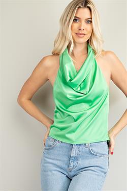 Flowy cowl neck halter top - RK Collections Boutique