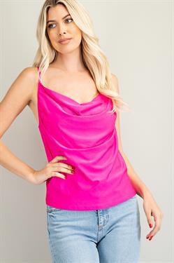 Cowlneck knit cami top - RK Collections Boutique