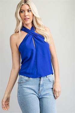 Cross Over Halter Top - RK Collections Boutique