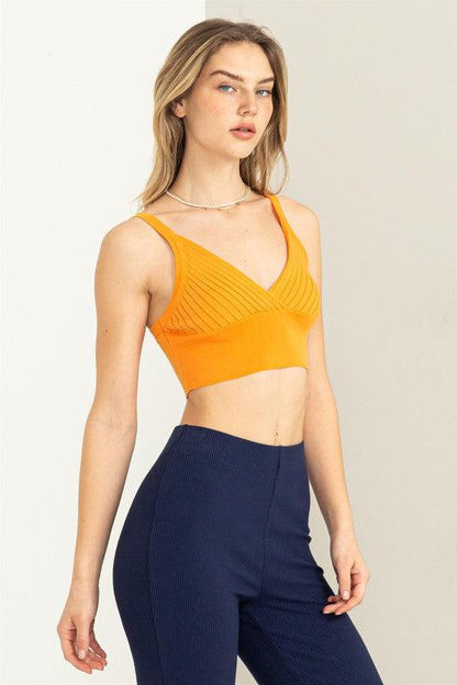 knit ribbed crop tank - RK Collections Boutique