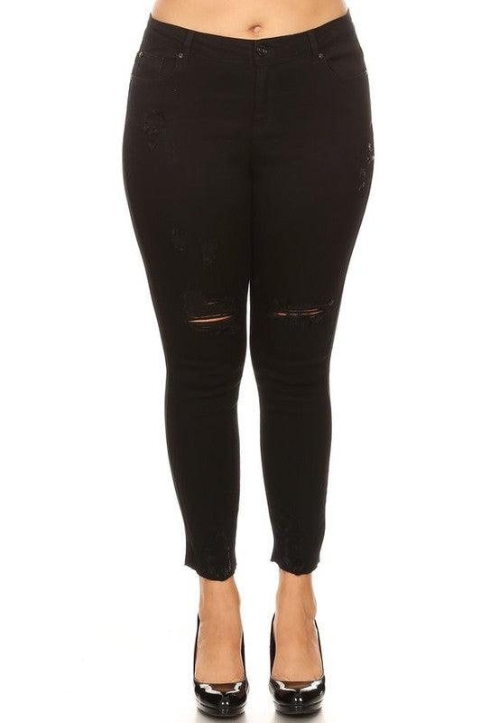 PLUS distressed skinny jeans - RK Collections Boutique