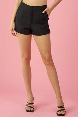 high waist textured shorts - alomfejto