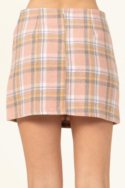 plaid mini skirt - RK Collections Boutique