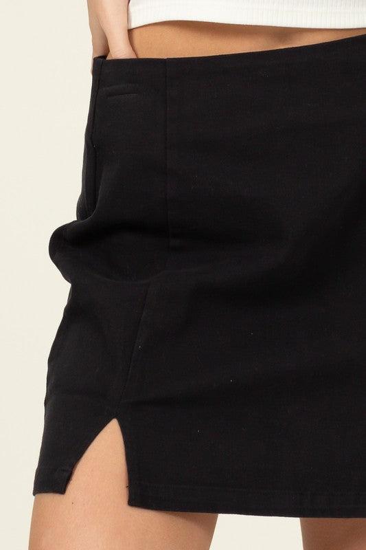 double slit mini skirt - RK Collections Boutique
