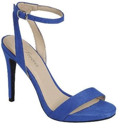 Ankle Strap High Heel Sandal-Shoe:Heel-Forever-Royal Blue-SIENNA-01-11-RK Collections Boutique