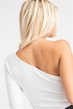 Asymmetrical One-Shoulder Bodysuit-Tops-Bodysuit-Glam-tarpiniangroup
