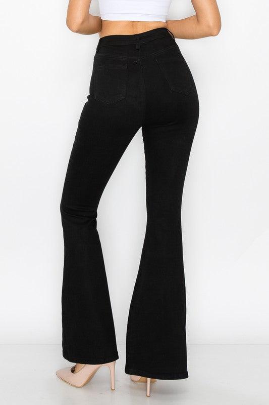 stretch high waist bell bottom jeans bc001-Jeans-Lover Brand-RK Collections Boutique