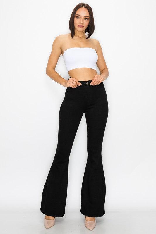 stretch high waist bell bottom jeans bc001-Jeans-Lover Brand-RK Collections Boutique