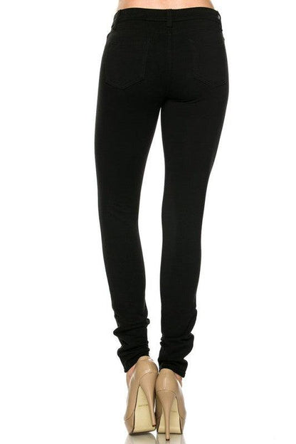 Brazilian cut mid-rise stretch skinny pants (MORE COLORS)-Jeans-JW Signature-RK Collections Boutique