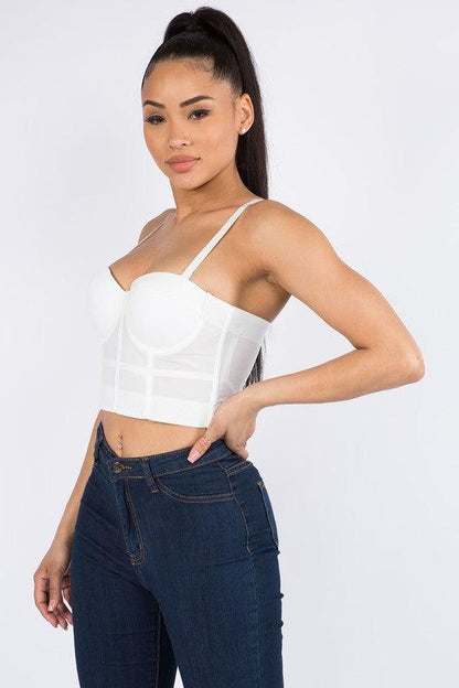 bustier bra corset top-Tops-Sleeveless-Kaylee Kollection-RK Collections Boutique