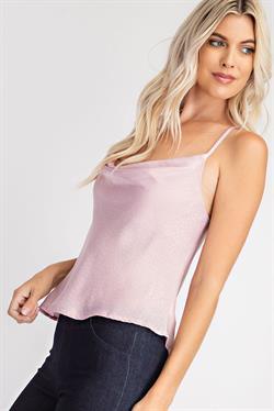 Cowl Neck Dot Cami-Tops-Sleeveless-Glam-RK Collections Boutique