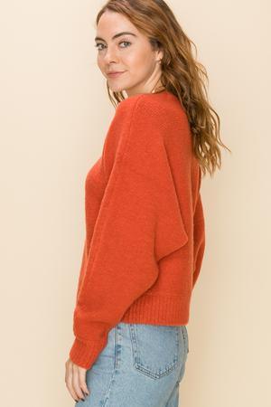 crew neck dolman sweater-Tops-Sweater-Double Zero-RK Collections Boutique