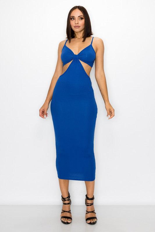 cutout sleeveless midi dress-Dress-Magia-RK Collections Boutique