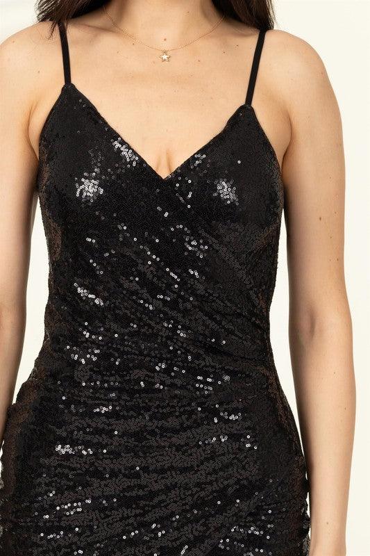 sleeveless sequin mini dress - RK Collections Boutique