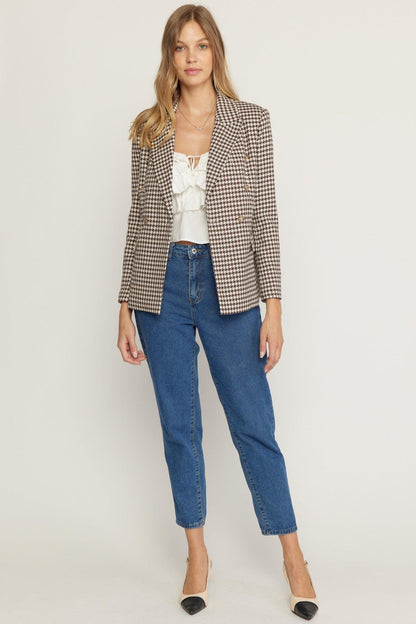 Houndstooth blazer - RK Collections Boutique