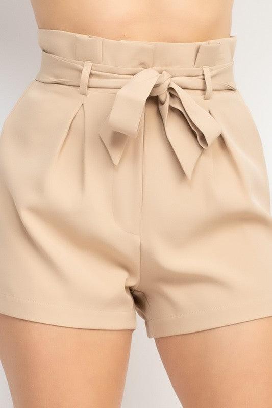 Belted Paperbag Shorts - tikolighting