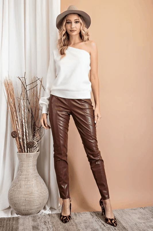 faux leather skinny pant - tikolighting