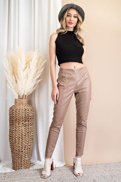 faux leather skinny pant - RK Collections Boutique