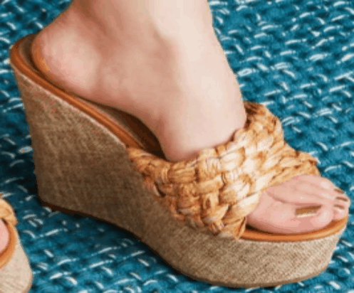 platform wedge high heel sandal