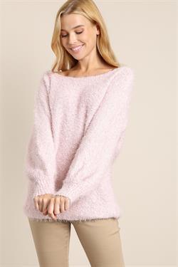 Fuzzy Long Sleeve Knit Sweater-Tops-Sweater-L Love-RK Collections Boutique