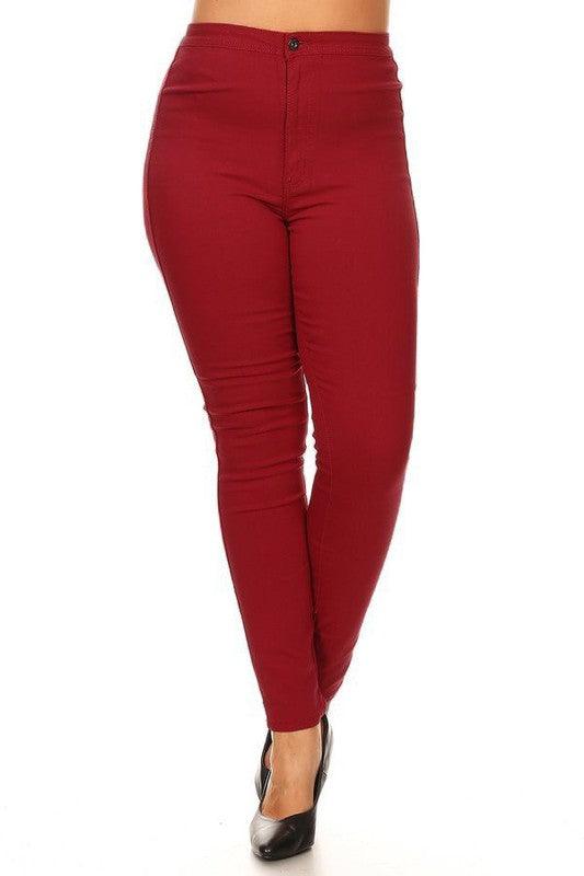 GP2101 PLUS high waist stretch skinny jeans – RK Collections Boutique