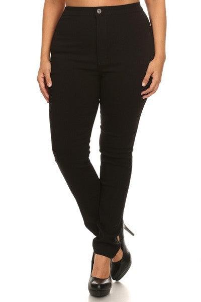 GP2101 PLUS high waist stretch skinny jeans - RK Collections Boutique