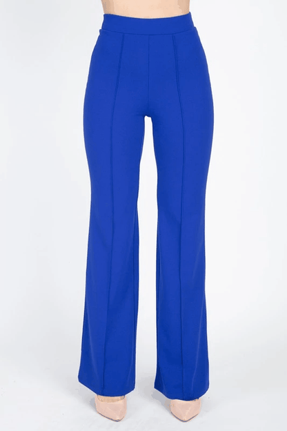 High Waist Banded Flare Pants - RK Collections Boutique