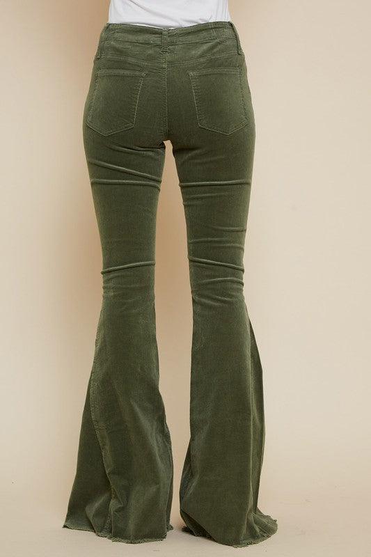 high waist corduroy bell bottoms-Jeans-Saints & Hearts-RK Collections Boutique