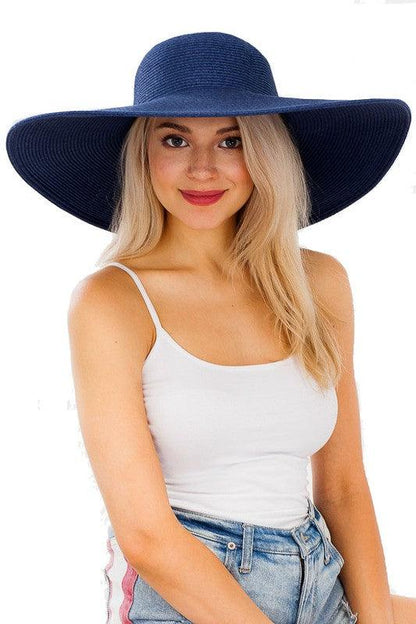 Large straw sun hat-Accessory:Hat-Cap Zone-tikolighting