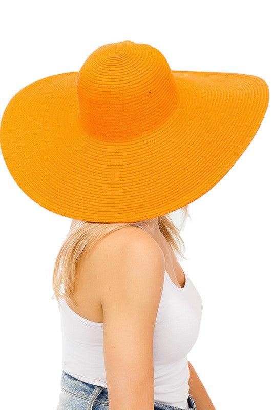 Large straw sun hat-Accessory:Hat-Cap Zone-RK Collections Boutique