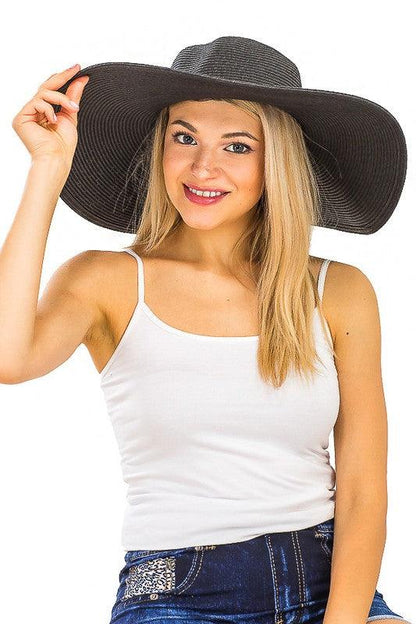 Large straw sun hat-Accessory:Hat-Cap Zone-alomfejto