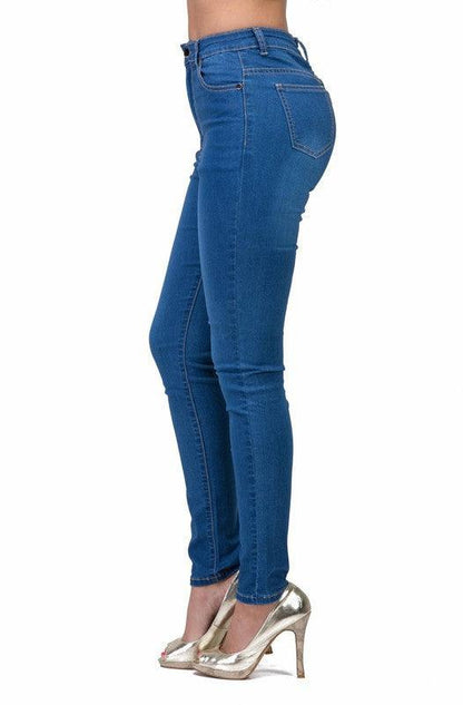 high waist skinny jeans LV-126-Jeans-Lover Brand-RK Collections Boutique