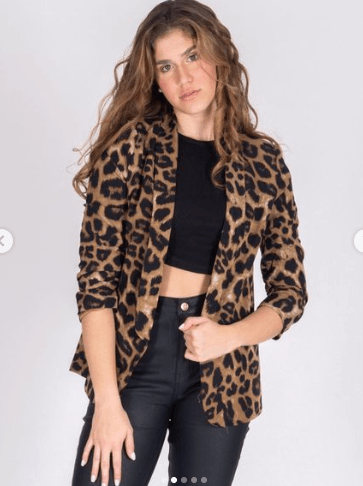 Leopard print blazer - RK Collections Boutique
